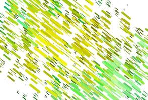 Light Green, Yellow vector backdrop with long lines.