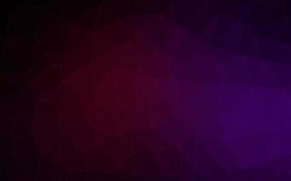 Dark Purple vector shining triangular background.