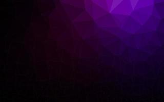 Dark Purple vector abstract polygonal layout.