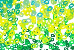 Light Green, Yellow vector layout with circle shapes.