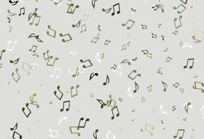 Light colorful vector backdrop with music notes.