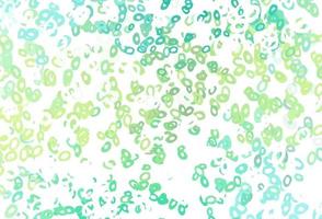 Light Green, Yellow vector background with bubbles.