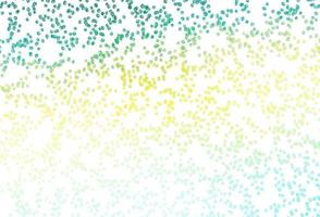 Light Green, Yellow vector backdrop with dots.