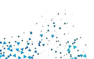 Light BLUE vector background with triangles.