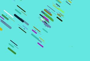 Light Multicolor, Rainbow vector template with repeated sticks.