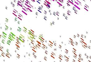 Light Multicolor, Rainbow vector template with repeated sticks.