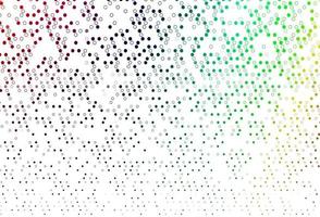 Light Multicolor, Rainbow vector background with bubbles.