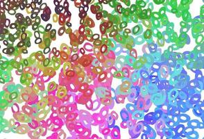 Light Multicolor, Rainbow vector backdrop with dots.