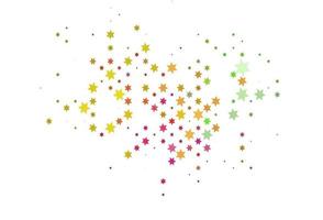 Light Multicolor, Rainbow vector pattern with christmas stars.