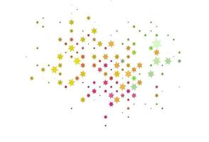 Light Multicolor, Rainbow vector pattern with christmas stars.