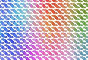 Light Multicolor, Rainbow vector pattern with bubble shapes.