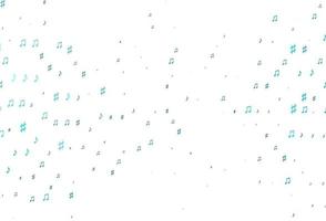 Light BLUE vector texture with musical notes.