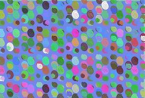 Light Multicolor, Rainbow vector background with curved circles.