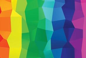 multicolor claro, textura de mosaico del triángulo del vector del arco iris.