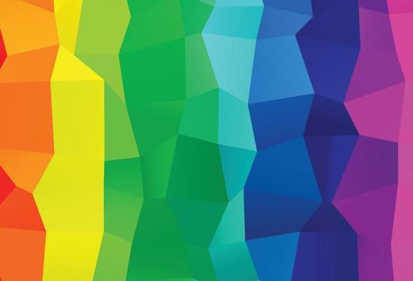 Light Multicolor, Rainbow vector triangle mosaic texture.