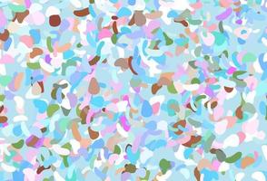 Light Multicolor, Rainbow vector pattern with chaotic shapes.