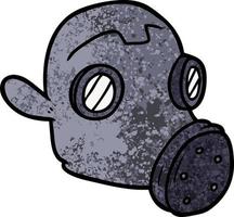 cartoon gas mask vector