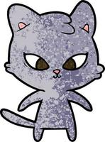 cute cartoon cat vector