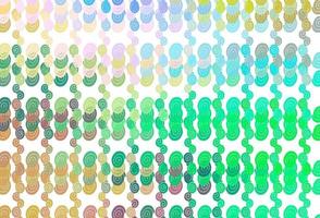 Light Multicolor, Rainbow vector template with lines, ovals.