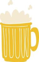 cartoon doodle tankard of beer vector