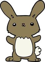 cute cartoon rabbit vector