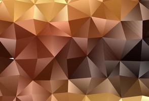 Dark Orange vector shining triangular background.