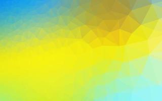 Light Blue, Yellow vector polygonal background.