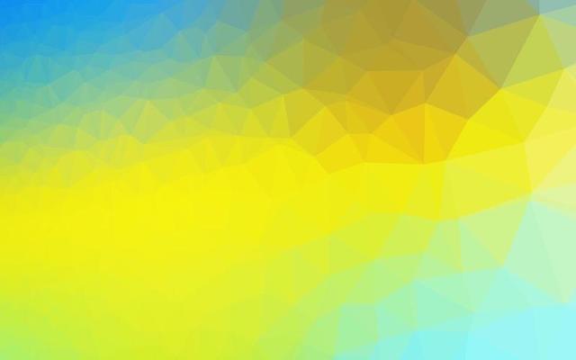 Light Blue, Yellow vector polygonal background.