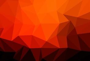 Dark Orange vector abstract mosaic pattern.