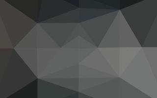 Dark Black vector abstract polygonal texture.