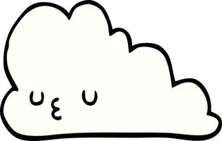 cute cartoon cloud vector