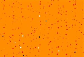 Light Orange vector template with crystals, circles, squares.