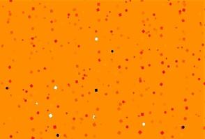 Light Orange vector template with crystals, circles, squares.