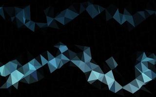 Light BLUE vector shining triangular background.