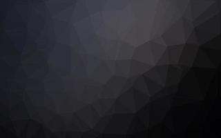 Dark Black vector abstract mosaic backdrop.