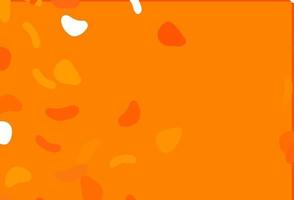 Light Orange vector background with abstract forms.
