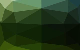 Dark Green vector shining triangular pattern.