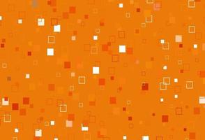 Light Orange vector pattern with crystals, rectangles.