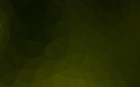 Dark Green vector shining triangular background.