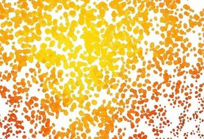 Light Orange vector template with bubble shapes.