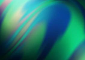 Dark Blue, Green vector background with curved circles.