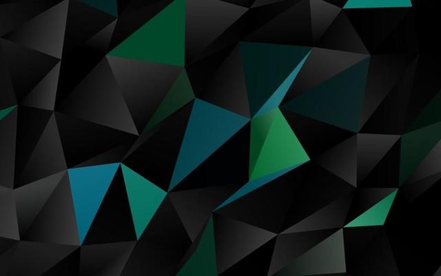 Dark Blue, Green vector blurry triangle texture.