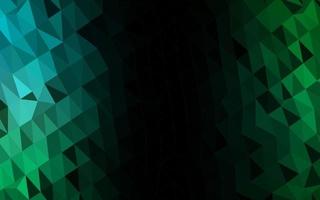 Dark Blue, Green vector abstract polygonal cover.