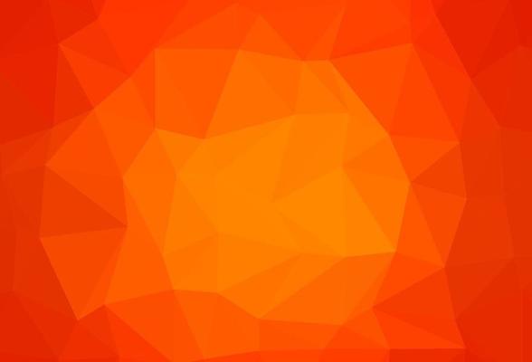 Light Orange vector shining triangular pattern.