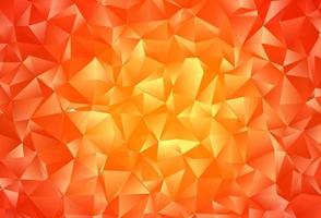 Light Orange vector blurry triangle pattern.