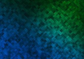 Dark Blue, Green vector backdrop with rectangles, squares.