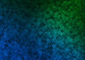 Dark Blue, Green vector backdrop with rectangles, squares.