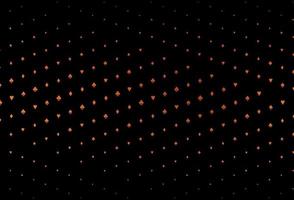 Dark Orange vector pattern with symbol of cards.