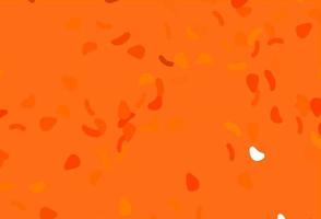 Light Orange vector backdrop with abstract shapes.