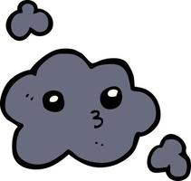 cute cartoon cloud vector